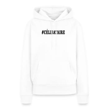 celibataire - Sweat à capuche Premium bio Femme - blanc - Devant - Julia (174cm)
