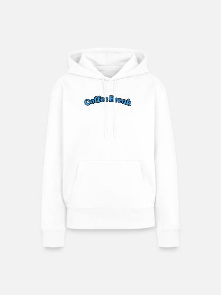 Coffee Break - Women’s Premium Organic Hoodie - white