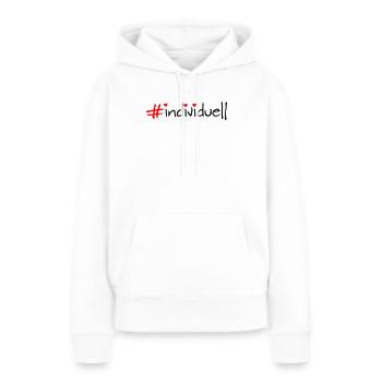 individuell - Frauen Premium Bio Hoodie - Weiß - Vorne - Julia (174cm)
