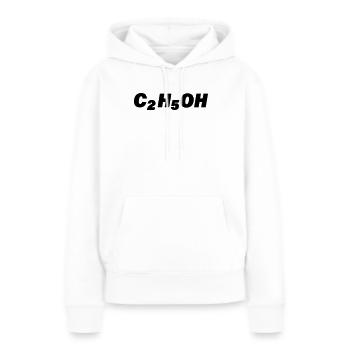 C2H5OH - Frauen Premium Bio Hoodie - Weiß - Vorne - Julia (174cm)