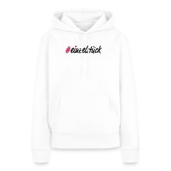 Einzelstück - Frauen Premium Bio Hoodie - Weiß - Vorne - Julia (174cm)