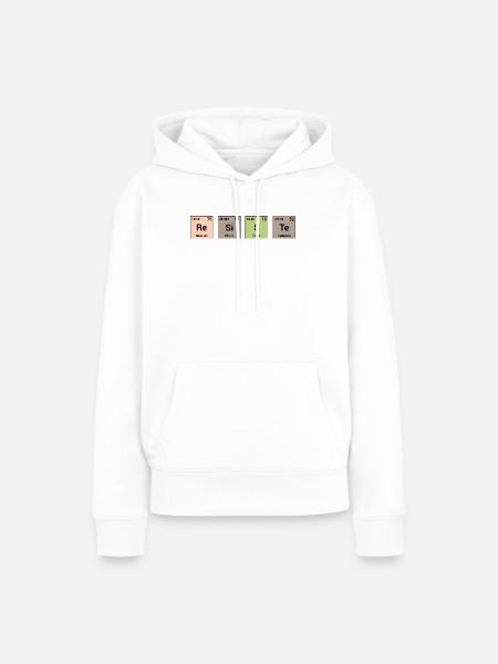 Widersteht in periodischen Elementen - Frauen Premium Bio Hoodie - Weiß