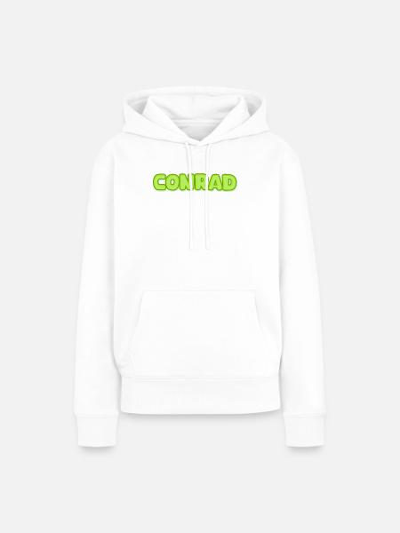 Conrad als Conrad - Frauen Premium Bio Hoodie - Weiß