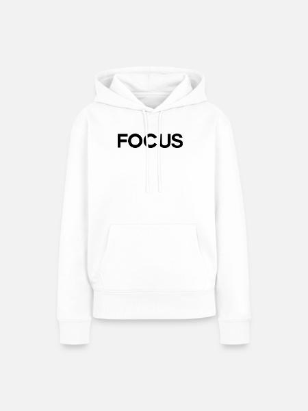 Brennpunkt - Frauen Premium Bio Hoodie - Weiß