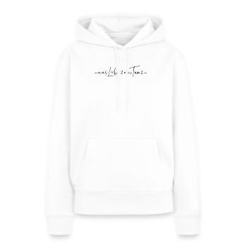 Aus Liebe zum Tanz Salsa Bachata Kizomba Tango - Frauen Premium Bio Hoodie - Weiß - Vorne - Julia (174cm)