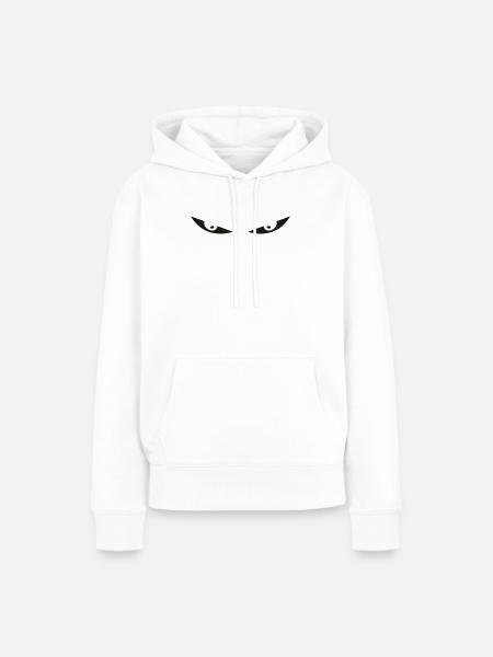 comic eyes augen - Frauen Premium Bio Hoodie - Weiß