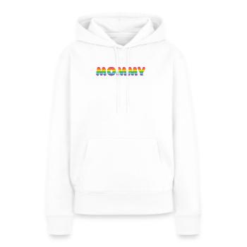 Maman LGBTQ+ - Sweat à capuche Premium bio Femme - blanc - Devant - Julia (174cm)