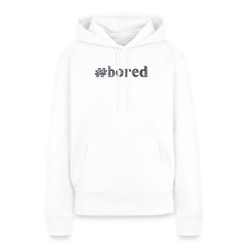 alésage ennuyé - Sweat à capuche Premium bio Femme - blanc - Devant - Julia (174cm)