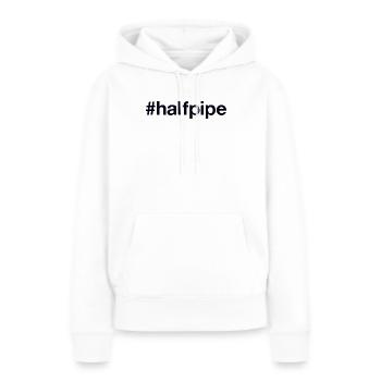 HALFPIPE Hashtag - Frauen Premium Bio Hoodie - Weiß - Vorne - Julia (174cm)