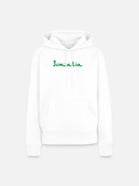 Somalia - Frauen Premium Bio Hoodie - Weiß