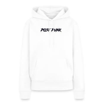 Post-punk - Sweat à capuche Premium bio Femme - blanc - Devant - Julia (174cm)