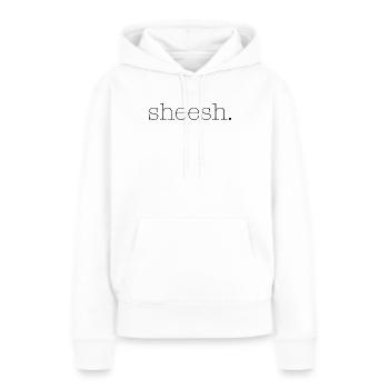 Chut - Sweat à capuche Premium bio Femme - blanc - Devant - Julia (174cm)