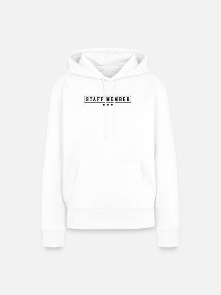 Staff Member - Frauen Premium Bio Hoodie - Weiß