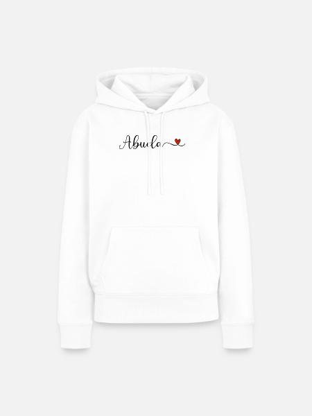 Abuela Herz Schriftzug - Frauen Premium Bio Hoodie - Weiß