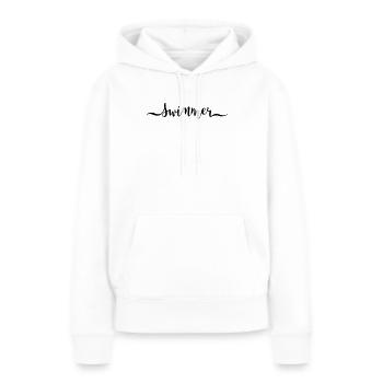 flotteur - Sweat à capuche Premium bio Femme - blanc - Devant - Julia (174cm)