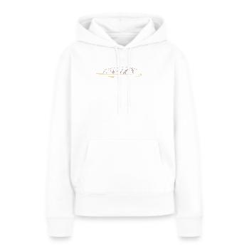 Uluru Lineart | Ayers Rock Australien - Frauen Premium Bio Hoodie - Weiß - Vorne - Julia (174cm)