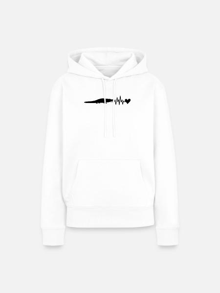 Alligator - Frauen Premium Bio Hoodie - Weiß