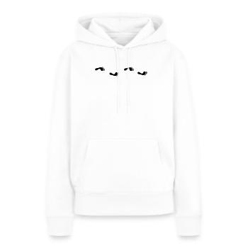 Fußabdruck - Frauen Premium Bio Hoodie - Weiß - Vorne - Julia (174cm)