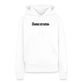2541614 15919819 supermama - Sweat à capuche Premium bio Femme - blanc - Devant - Julia (174cm)
