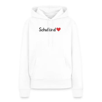 Écolier - Sweat à capuche Premium bio Femme - blanc - Devant - Julia (174cm)