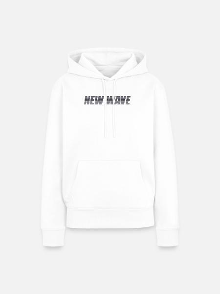 New Wave - Frauen Premium Bio Hoodie - Weiß