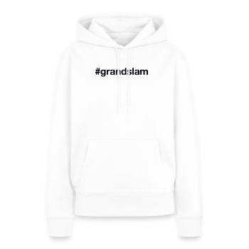 GRANDSLAM Hashtag - Sweat à capuche Premium bio Femme - blanc - Devant - Julia (174cm)