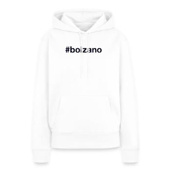 BOLZANO Hashtag - Sweat à capuche Premium bio Femme - blanc - Devant - Julia (174cm)