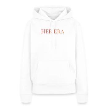 Her era  - Frauen Premium Bio Hoodie - Weiß - Vorne - Julia (174cm)