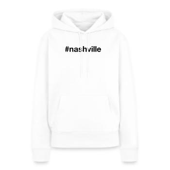 NASHVILLE Hashtag Tennessee - Frauen Premium Bio Hoodie - Weiß - Vorne - Julia (174cm)