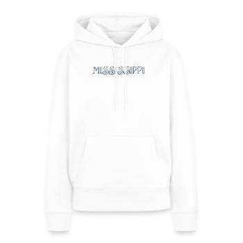 État du MISSISSIPPI - Sweat à capuche Premium bio Femme - blanc - Devant - Julia (174cm)