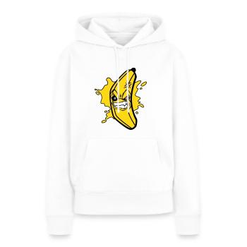 Angry banana - Frauen Premium Bio Hoodie - Weiß - Vorne - Julia (174cm)