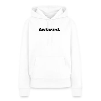 peinlich - Frauen Premium Bio Hoodie - Weiß - Vorne - Julia (174cm)
