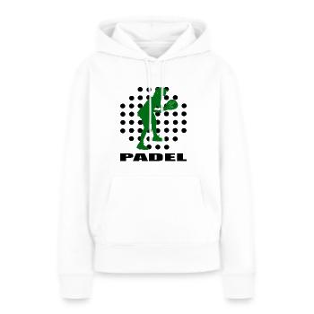 Padel - Women’s Premium Organic Hoodie - white - Front - Julia (174cm)