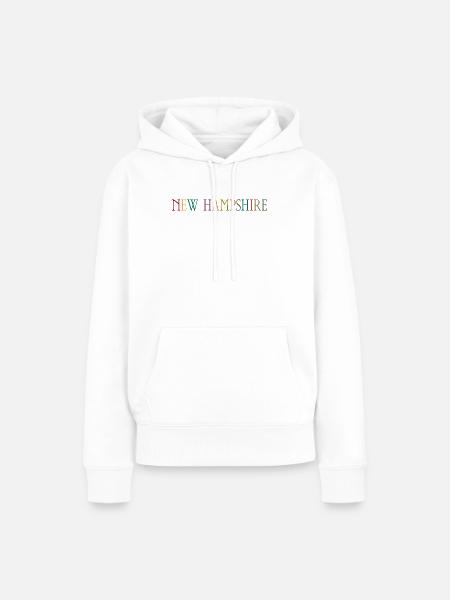 New Hampshire - Frauen Premium Bio Hoodie - Weiß