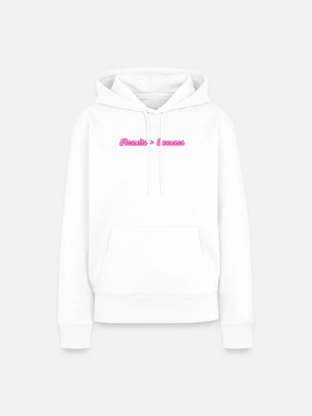 Results > Excuses | Motivationsspruch - Frauen Premium Bio Hoodie - Weiß