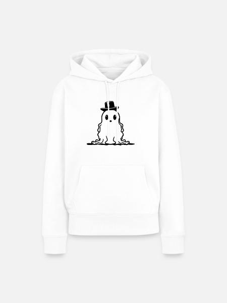 Geist - Frauen Premium Bio Hoodie - Weiß