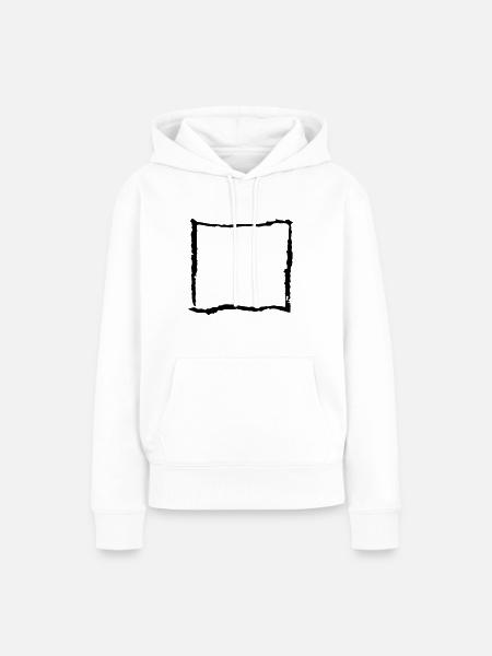 rechteck - Frauen Premium Bio Hoodie - Weiß