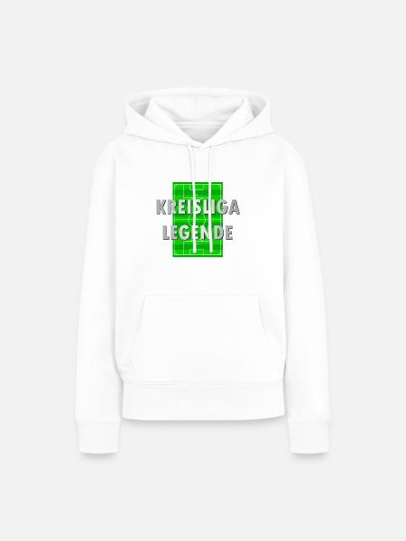 Kreisligalegende1 - Frauen Premium Bio Hoodie - Weiß