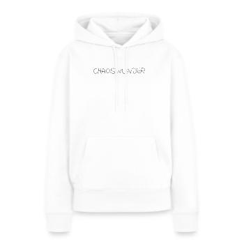 Chaoswunder - Frauen Premium Bio Hoodie - Weiß - Vorne - Julia (174cm)