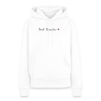 Buch Sammler - Frauen Premium Bio Hoodie - Weiß - Vorne - Julia (174cm)