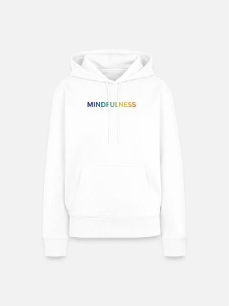 Mindfulness - Frauen Premium Bio Hoodie - Weiß