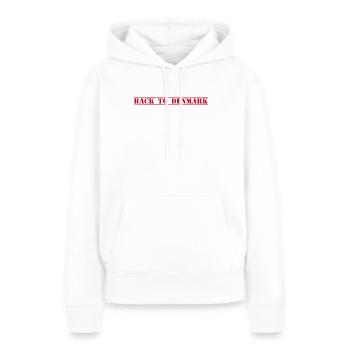 Danemark Dänemark - Sweat à capuche Premium bio Femme - blanc - Devant - Julia (174cm)