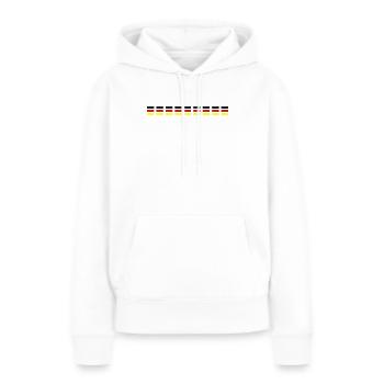 Deutschland Fahne - Frauen Premium Bio Hoodie - Weiß - Vorne - Julia (174cm)