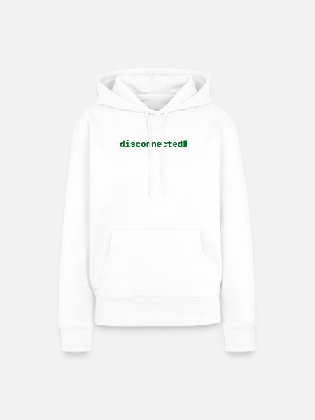 Fühle mich ABGEKOPPELT | Entwicklerstimmung | Dunkel - Frauen Premium Bio Hoodie - Weiß