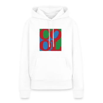 Cool WordPlay original art 6 - Women’s Premium Organic Hoodie - white - Front - Julia (174cm)