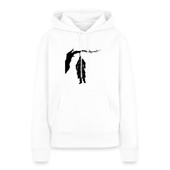 The Hanged Man - Frauen Premium Bio Hoodie - Weiß - Vorne - Julia (174cm)