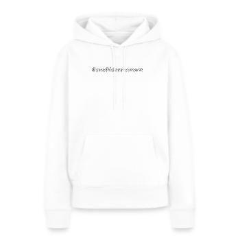 #arschkinnmoment - Design von Vany schreibt - Frauen Premium Bio Hoodie - Weiß - Vorne - Julia (174cm)