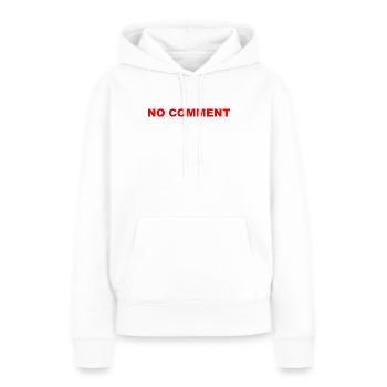 No_Comment - Sweat à capuche Premium bio Femme - blanc - Devant - Julia (174cm)