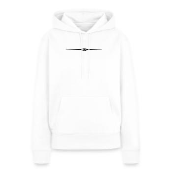 Stations de ski Ski Goggles Line - Sweat à capuche Premium bio Femme - blanc - Devant - Julia (174cm)