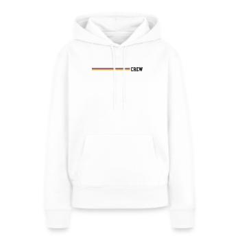 Équipage Pavillon allemand - Sweat à capuche Premium bio Femme - blanc - Devant - Julia (174cm)